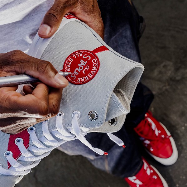 alternate view Converse x Coca-Cola Chuck Taylor All Star High-Top Sneaker - Monsoon Mist / Racing RedHERO