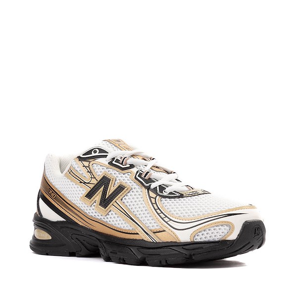 alternate view New Balance 740 Athletic Shoe - White / Gold / BlackALT5