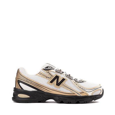Main view of New Balance 740 Athletic Shoe - White / Gold / Black