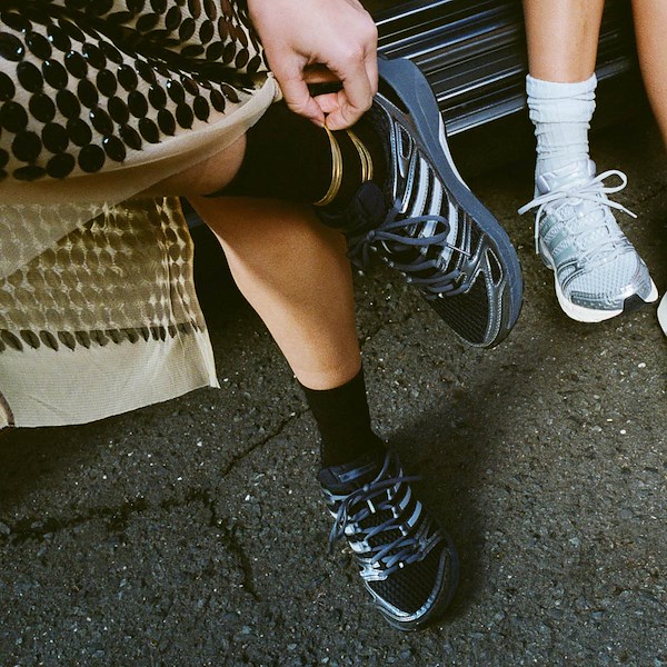 alternate view Womens Adistar Control 5 Athletic Shoe - Core Black / Grey Six / Grey TwoALT1C