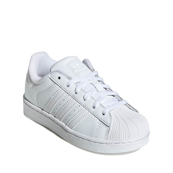 alternate view adidas Superstar II Athletic Shoe - Little Kid - White / White / WhiteALT5