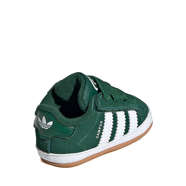 alternate view adidas Campus Crib Shoe - Baby - Dark Green / Cloud White / GumALT4