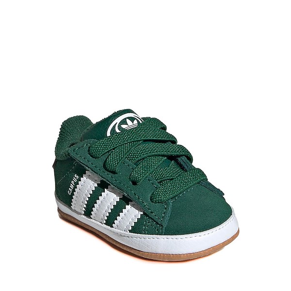 alternate view adidas Campus Crib Shoe - Baby - Dark Green / Cloud White / GumALT5