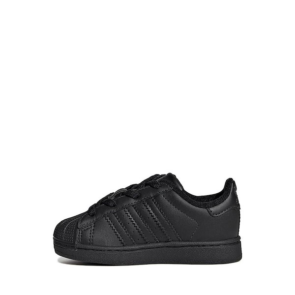 alternate view adidas Superstar II Elastic Lace Athletic Shoe - Baby / Toddler - Core Black / Core Black / Core BlackALT1