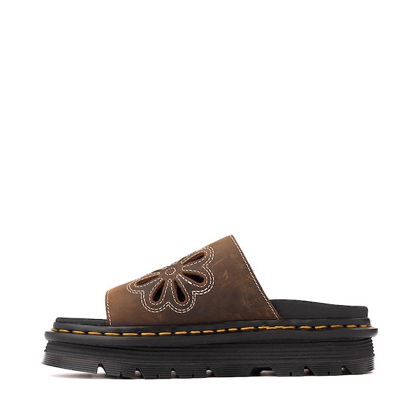 alternate view Dr. Martens Zebzag Dunnet Slide Sandal - Dark BrownALT1