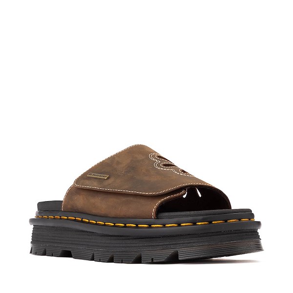 alternate view Dr. Martens Zebzag Dunnet Slide Sandal - Dark BrownALT5