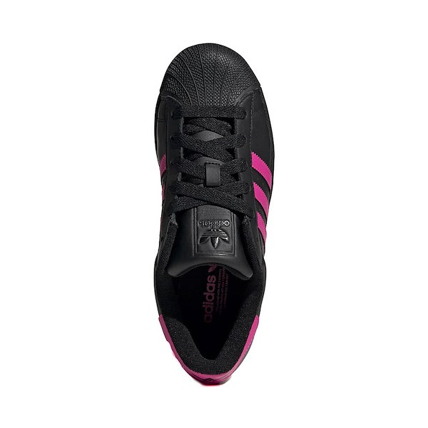 alternate view Womens adidas Superstar II Athletic Shoe - Core Black / Semi Lucid Fuchsia / Core BlackALT2
