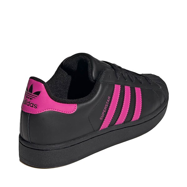 alternate view Womens adidas Superstar II Athletic Shoe - Core Black / Semi Lucid Fuchsia / Core BlackALT4
