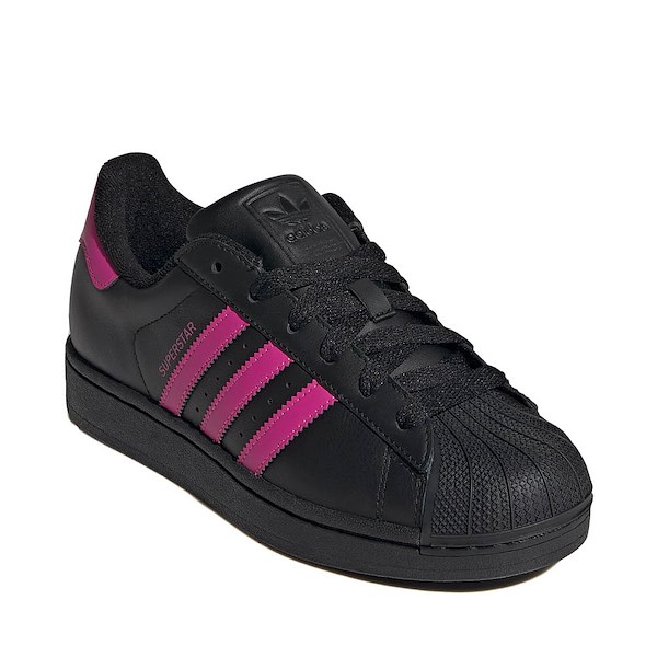 alternate view Womens adidas Superstar II Athletic Shoe - Core Black / Semi Lucid Fuchsia / Core BlackALT5