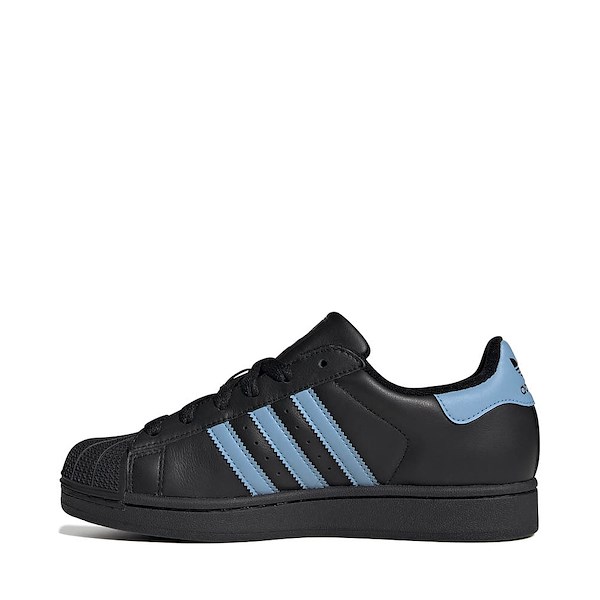 alternate view Womens adidas Superstar II Athletic Shoe - Core Black / Ash Blue / Core BlackALT1