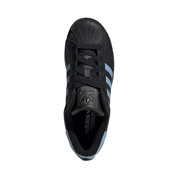 alternate view Womens adidas Superstar II Athletic Shoe - Core Black / Ash Blue / Core BlackALT2