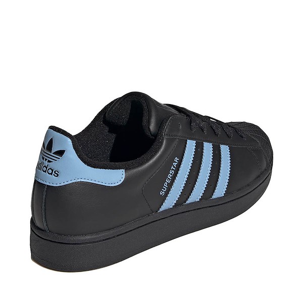 alternate view Womens adidas Superstar II Athletic Shoe - Core Black / Ash Blue / Core BlackALT4
