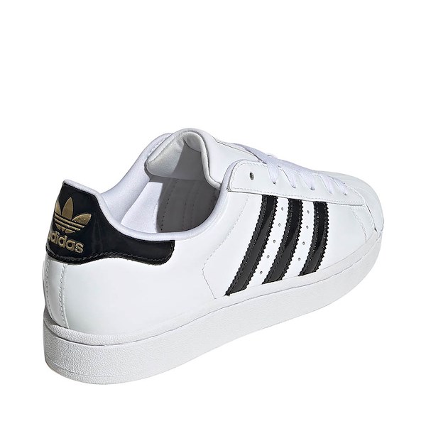 alternate view Womens adidas Superstar II Athletic Shoe - White / Core Black / Gold MetallicALT4