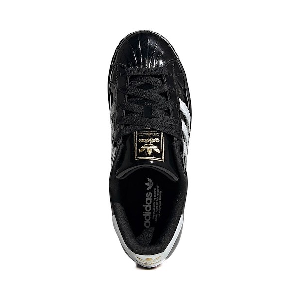 alternate view Womens adidas Superstar II Athletic Shoe - Core Black / White / Gold MetallicALT2