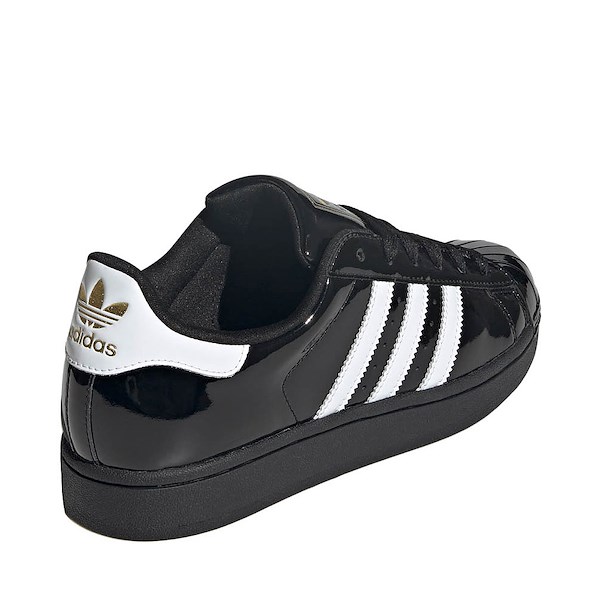 alternate view Womens adidas Superstar II Athletic Shoe - Core Black / White / Gold MetallicALT4