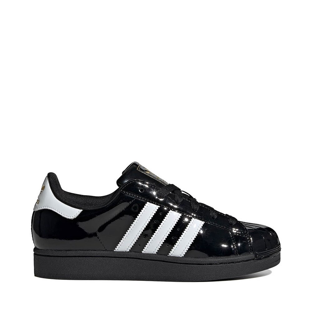 Womens adidas Superstar II Athletic Shoe - Core Black / White / Gold Metallic