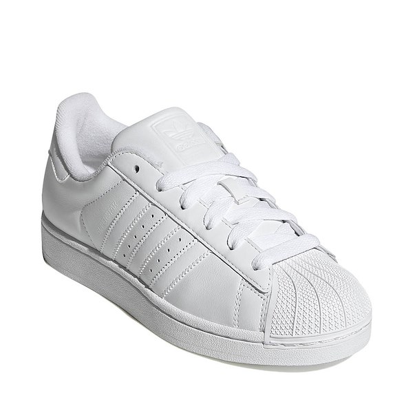 alternate view Womens adidas Superstar II Athletic Shoe - White / White / Core BlackALT5