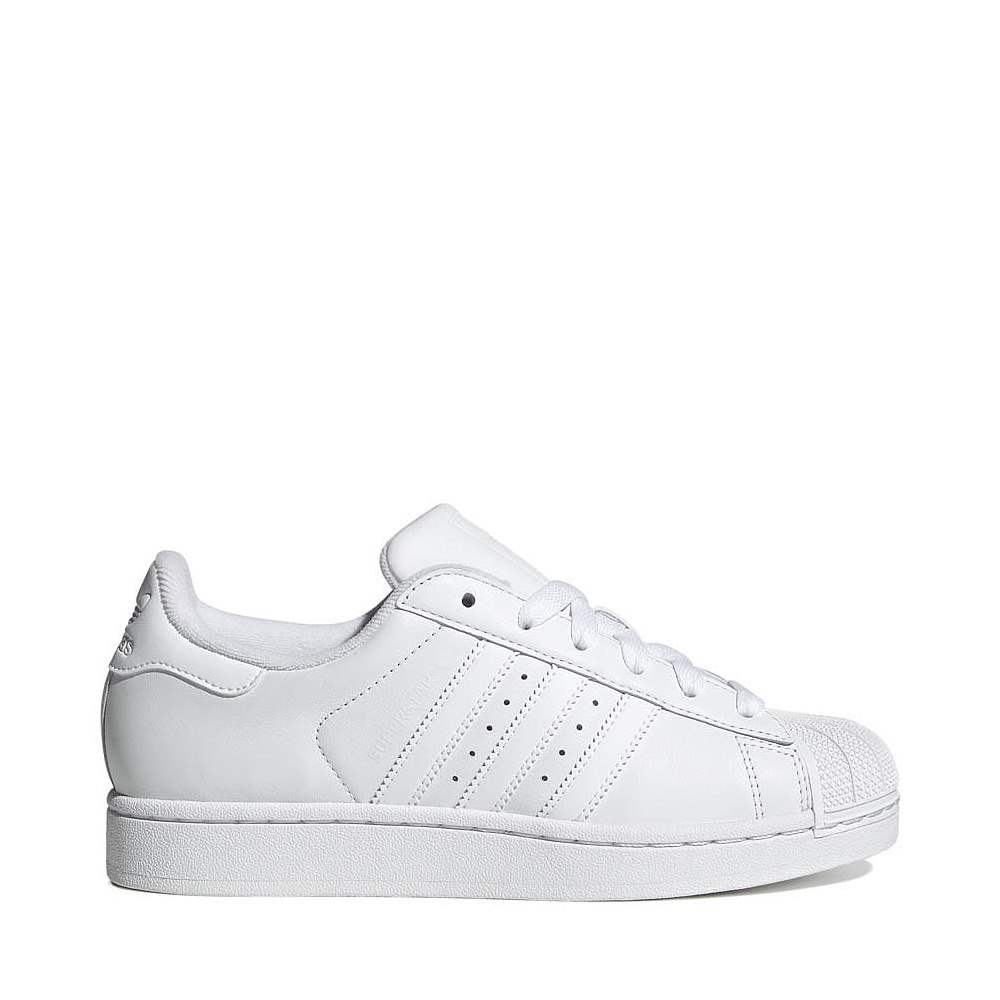 Womens adidas Superstar II Athletic Shoe - White / White / Core Black