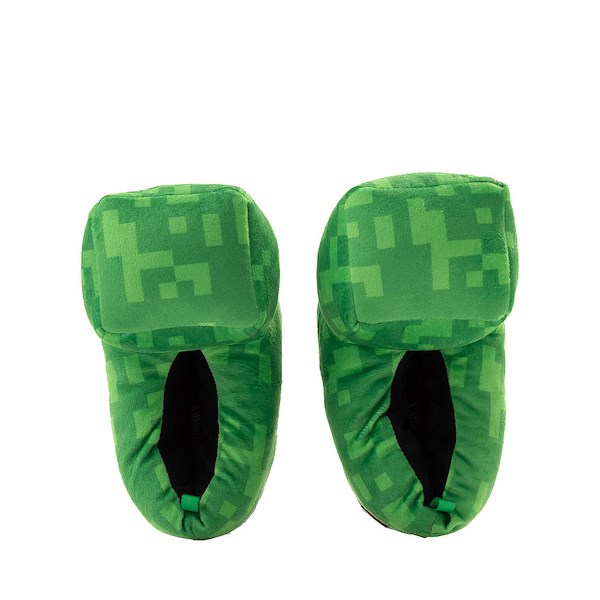 alternate view Minecraft 3D Plush Slipper - Little Kid / Big Kid - GreenALT2
