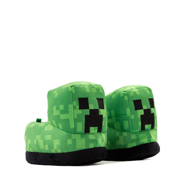 alternate view Minecraft 3D Plush Slipper - Little Kid / Big Kid - GreenALT5