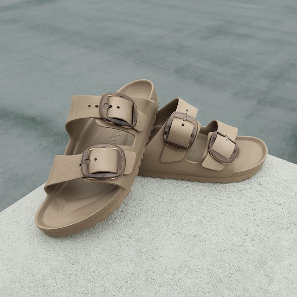 alternate view Womens Birkenstock Arizona Big Buckle EVA Slide Sandal - TaupeHERO