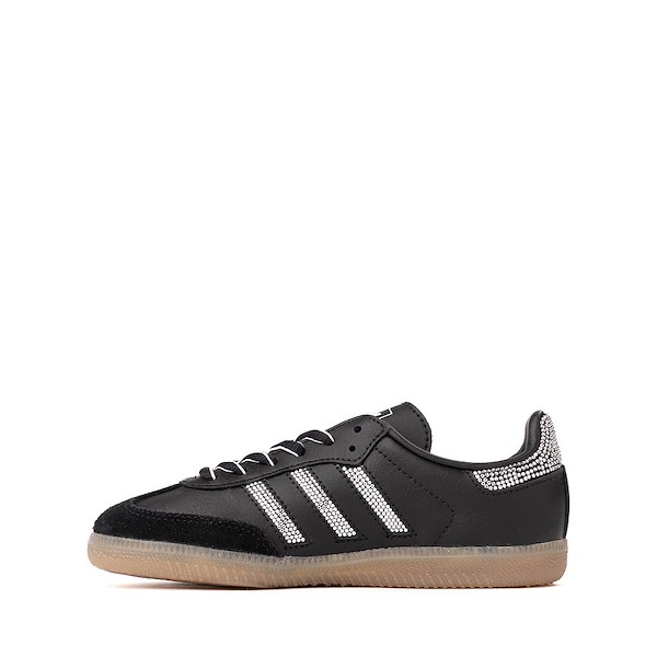 alternate view adidas Samba OG Athletic Shoe - Little Kid - Core Black / Core Black / Silver MetallicALT1