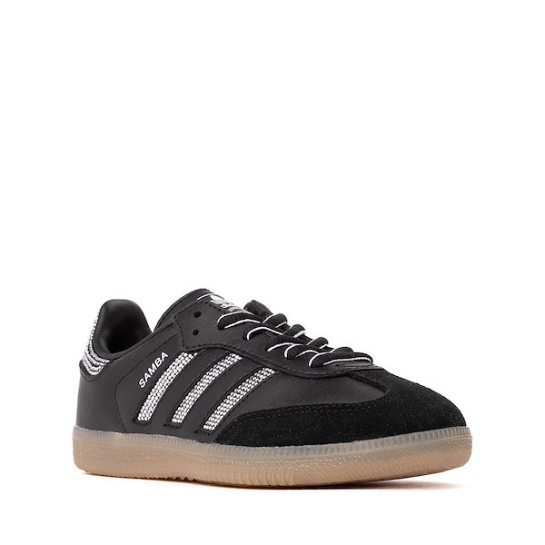 alternate view adidas Samba OG Athletic Shoe - Little Kid - Core Black / Core Black / Silver MetallicALT5
