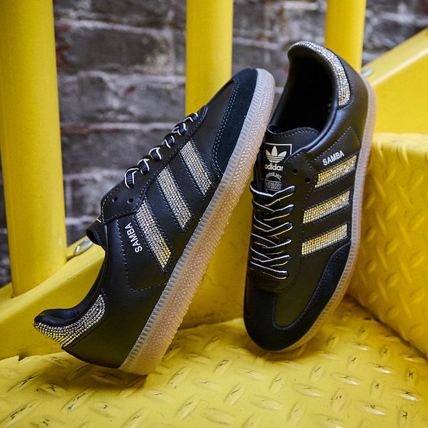 alternate view adidas Samba OG Athletic Shoe - Little Kid - Core Black / Core Black / Silver MetallicHERO
