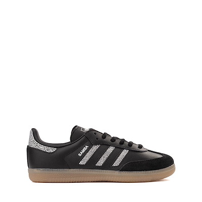 Main view of adidas Samba OG Athletic Shoe - Little Kid - Core Black / Core Black / Silver Metallic