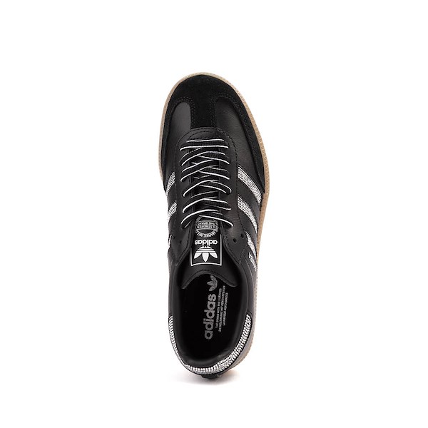 alternate view adidas Samba OG Athletic Shoe - Big Kid - Core Black / Core Black / Silver MetallicALT2