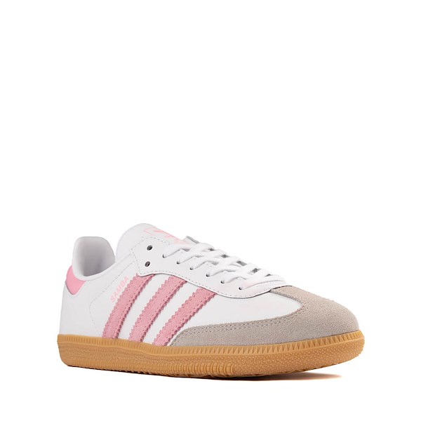 alternate view adidas Samba OG Athletic Shoe - Big Kid - White / Light Pink / GumALT5