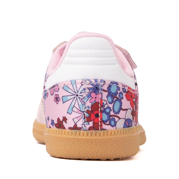 alternate view adidas x Liberty London Samba OG Comfort Closure Elastic Lace Athletic Shoe - Little Kid - Clear Pink / Cloud White / GumALT4