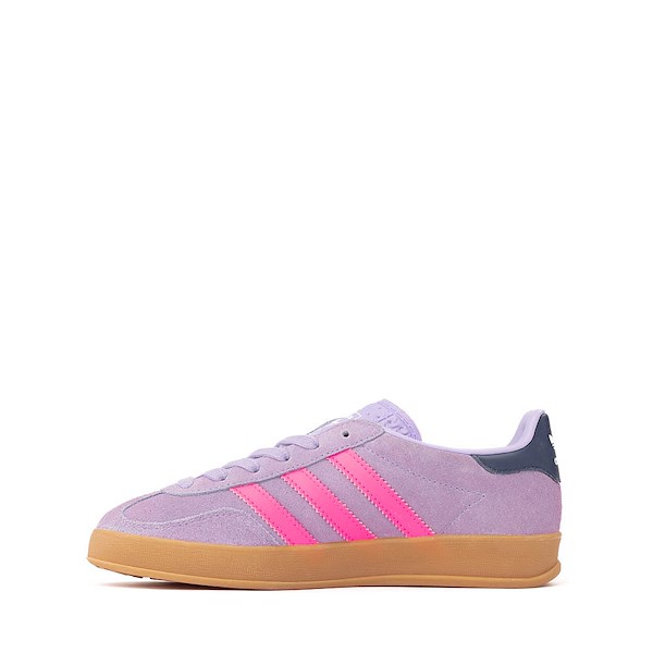 alternate view adidas Gazelle Indoor Athletic Shoe - Big Kid - Powder Plum / Lucid Pink / GumALT1