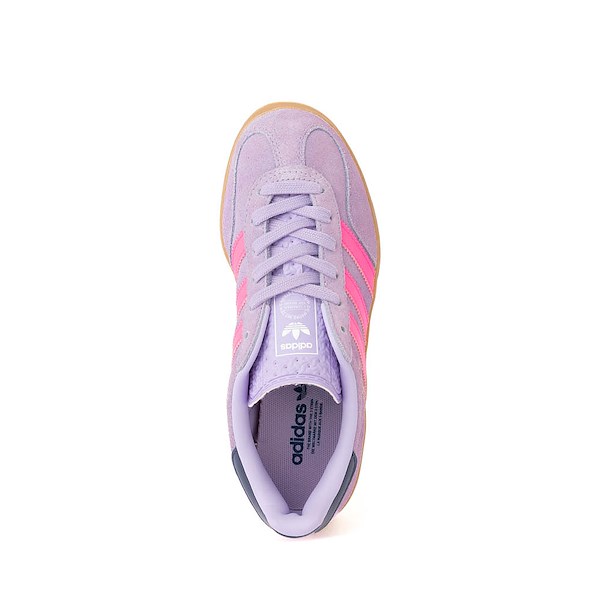alternate view adidas Gazelle Indoor Athletic Shoe - Big Kid - Powder Plum / Lucid Pink / GumALT2