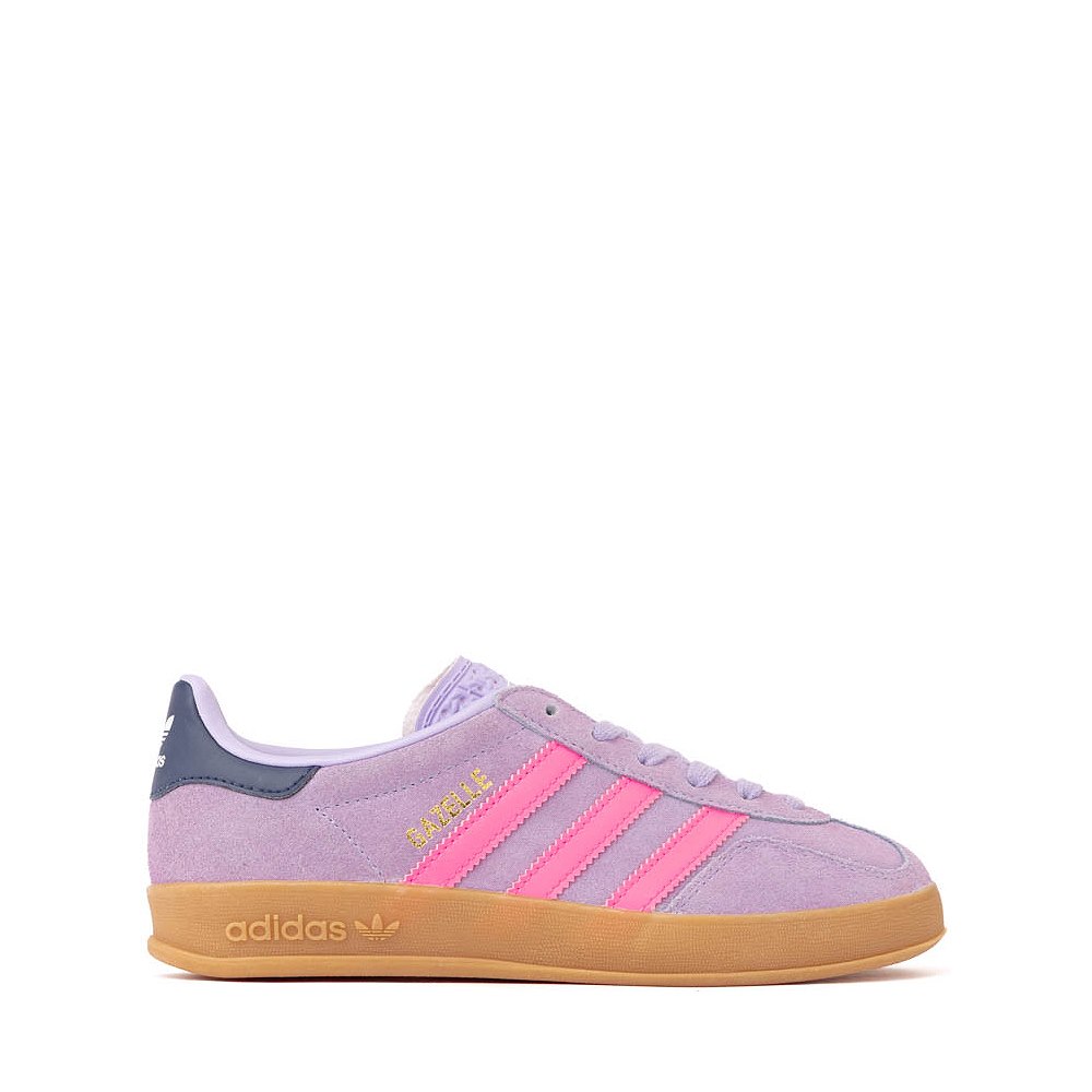 adidas Gazelle Indoor Athletic Shoe - Big Kid - Powder Plum / Lucid Pink / Gum