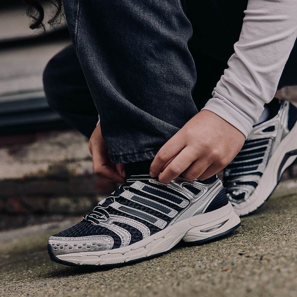 alternate view adidas Adistar Control 5 Athletic Shoe - Big Kid - Core Black / Silver Metallic / Grey OneALT1C