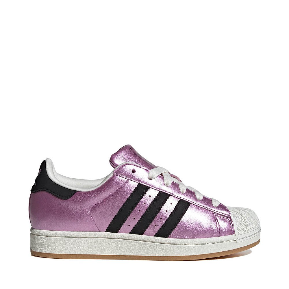 Womens adidas Superstar II Athletic Shoe - Preloved Purple / Core Black / Off White