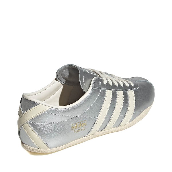 alternate view Womens adidas Tokyo Athletic Shoe - Silver Metallic / Cream White / Gold MetallicALT4