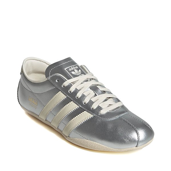 alternate view Womens adidas Tokyo Athletic Shoe - Silver Metallic / Cream White / Gold MetallicALT5