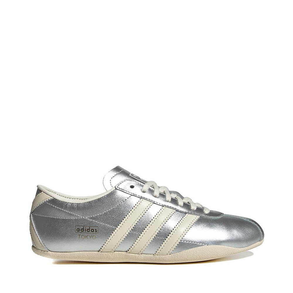 Womens adidas Tokyo Athletic Shoe - Silver Metallic / Cream White / Gold Metallic