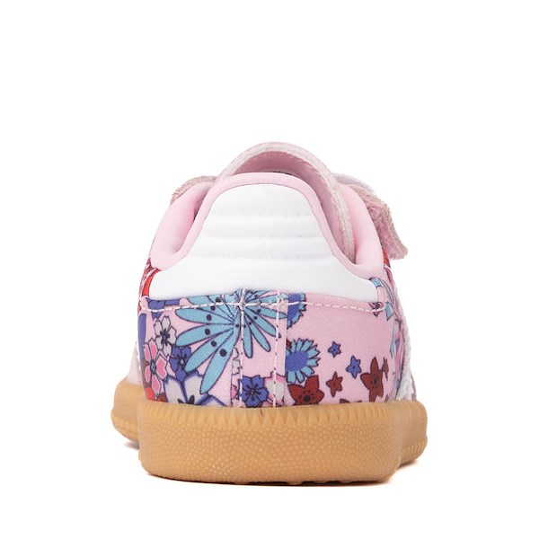alternate view adidas x Liberty London Samba OG Comfort Closure Elastic Lace Athletic Shoe - Baby / Toddler - Clear Pink / Cloud White / GumALT4