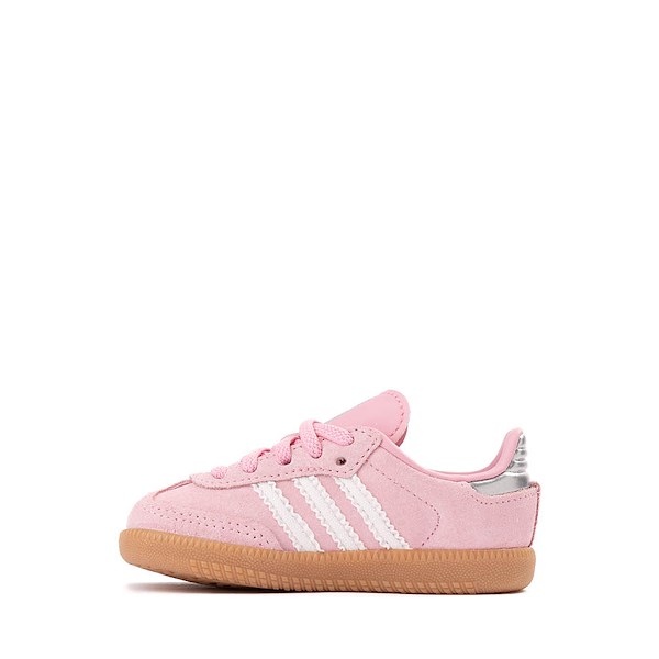 alternate view adidas Samba OG Comfort Closure Elastic Lace Athletic Shoe - Baby / Toddler - Light PinkALT1