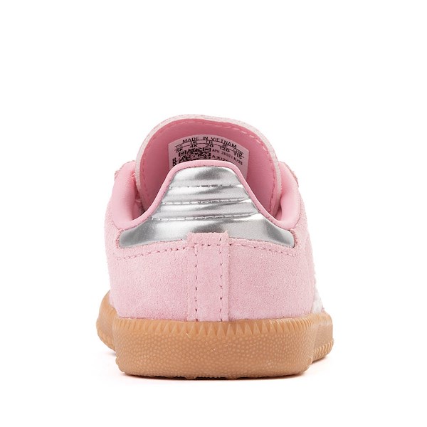 alternate view adidas Samba OG Comfort Closure Elastic Lace Athletic Shoe - Baby / Toddler - Light PinkALT4