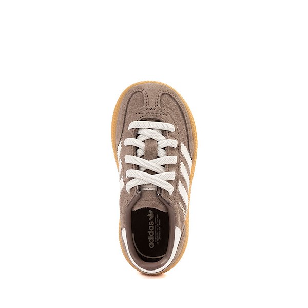 alternate view adidas Handball Spezial Comfort Closure Elastic Lace Athletic Shoe - Baby / Toddler - Earth Strata / Off White / GumALT2
