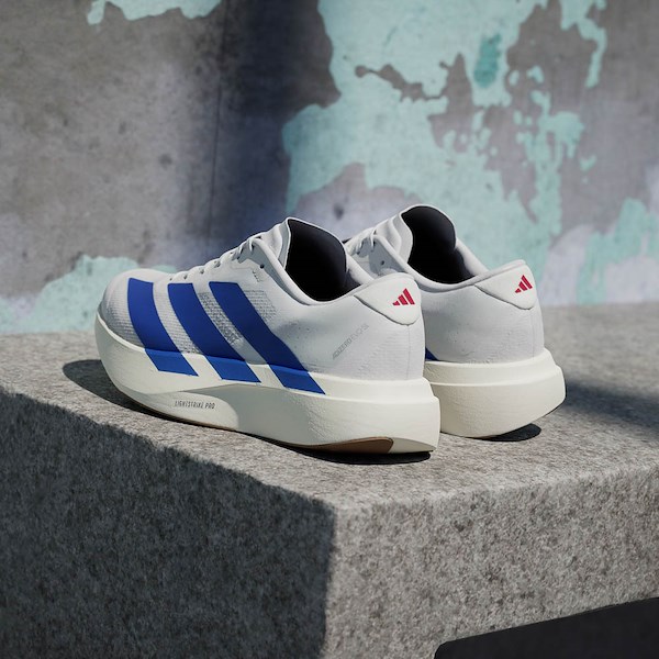 alternate view Mens adidas Adizero EVO SL Athletic Shoe - White / Team Royal Blue / Pure RubyHERO