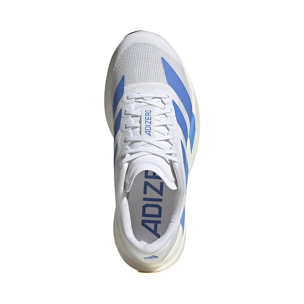 alternate view Womens adidas Adizero EVO SL Athletic Shoe - White / Blue Fusion / Off WhiteALT2