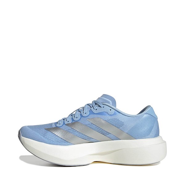 alternate view Womens adidas Adizero EVO SL Athletic Shoe - Glow Blue / Silver Metallic / WhiteALT1
