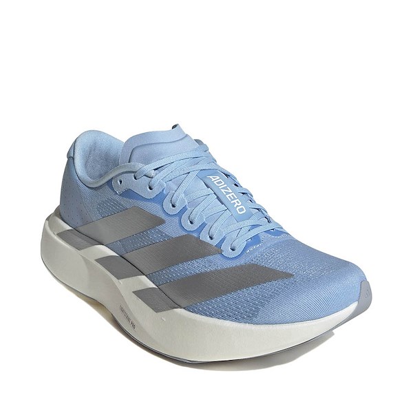 alternate view Womens adidas Adizero EVO SL Athletic Shoe - Glow Blue / Silver Metallic / WhiteALT5