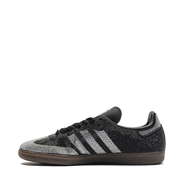 alternate view Womens adidas Samba OG Rhinestone Athletic Shoe - Core Black / Core Black / Cloud WhiteALT1