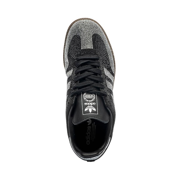 alternate view Womens adidas Samba OG Rhinestone Athletic Shoe - Core Black / Core Black / Cloud WhiteALT2